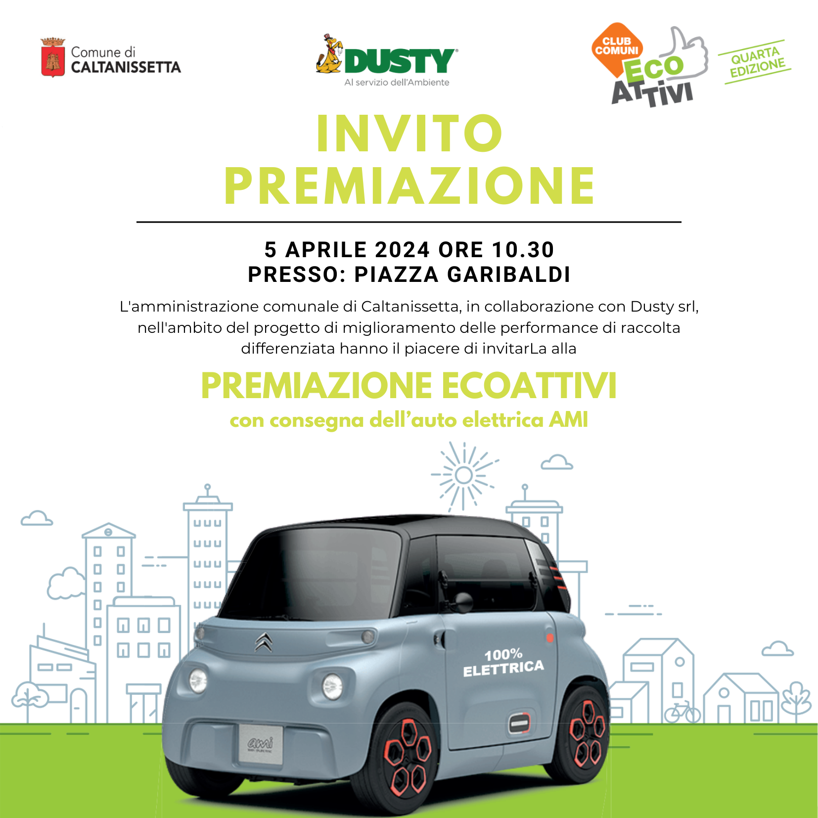 Sostenibilità ambientale, a Caltanissetta il primo premio del concorso Ecoattivi