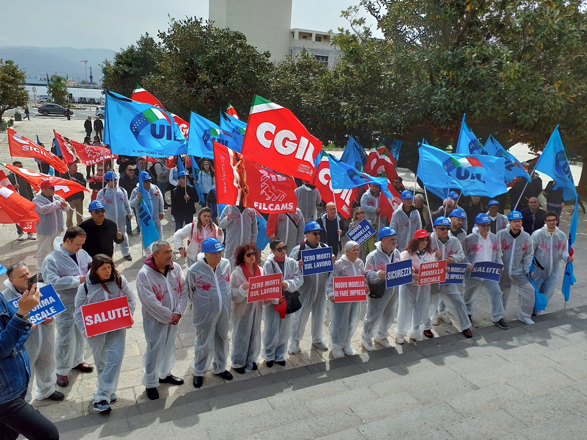 Messina, sindacati in piazza per la sicurezza sul lavoro