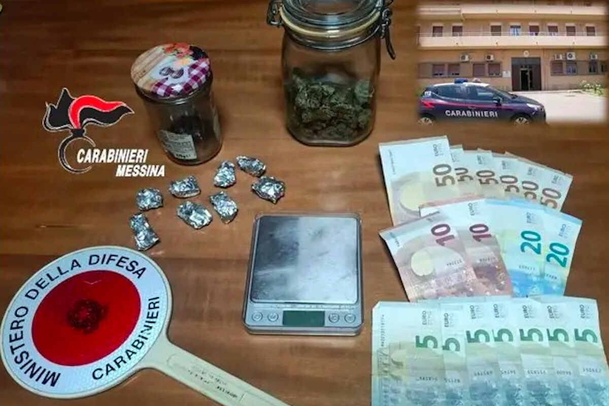Messina, trovato in casa con 38 grammi di marijuana: arrestato 28enne