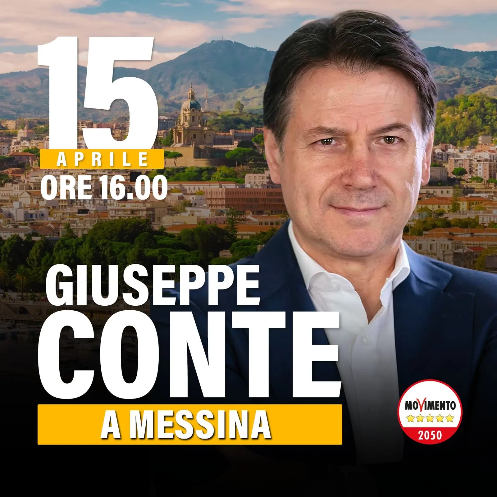 Ponte sullo Stretto, Giuseppe Conte a Messina: il programma di lunedì 15 aprile
