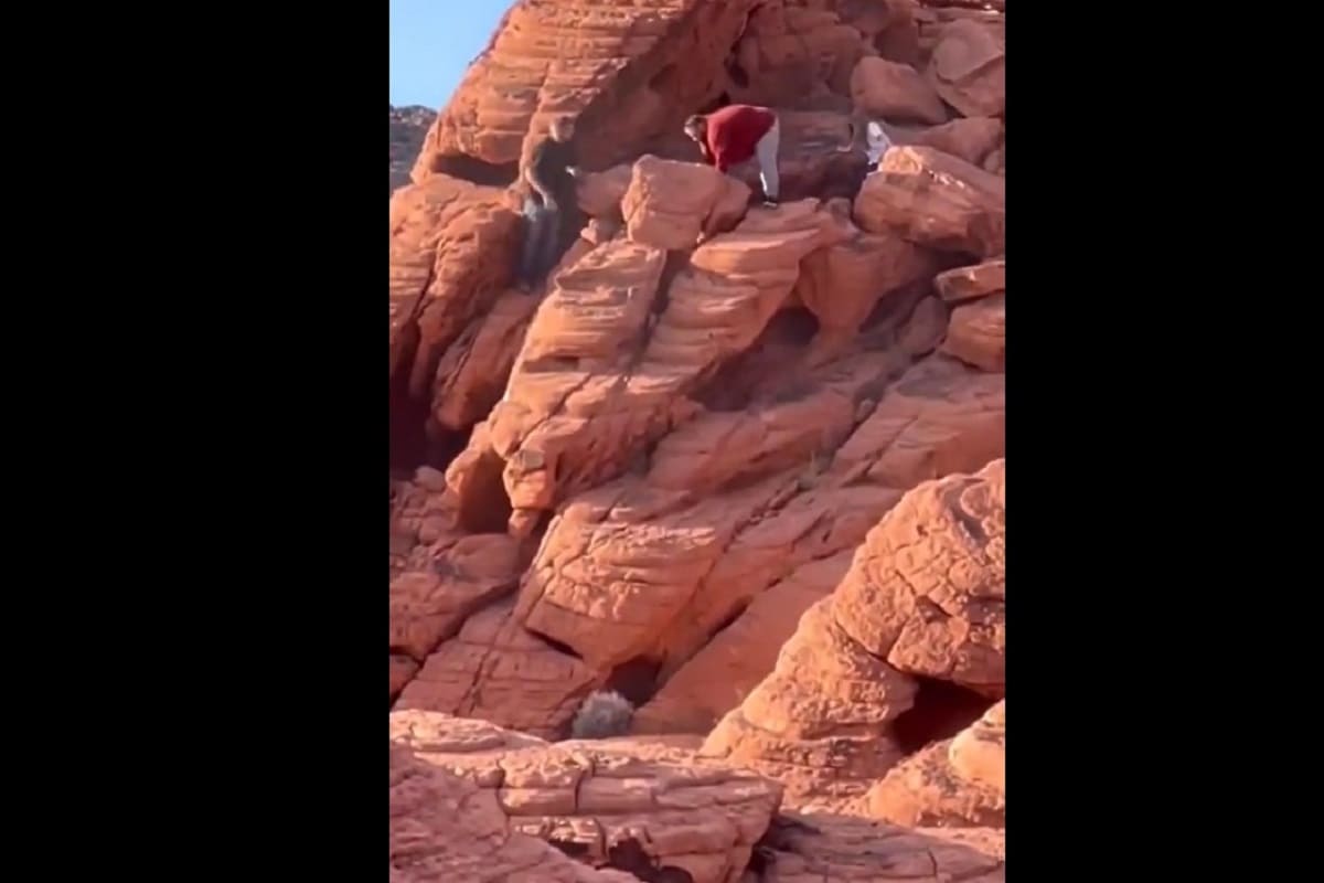 VIDEO | Turisti – vandali in azione, distrutta antica roccia. L’appello: “Aiutateci a trovarli”