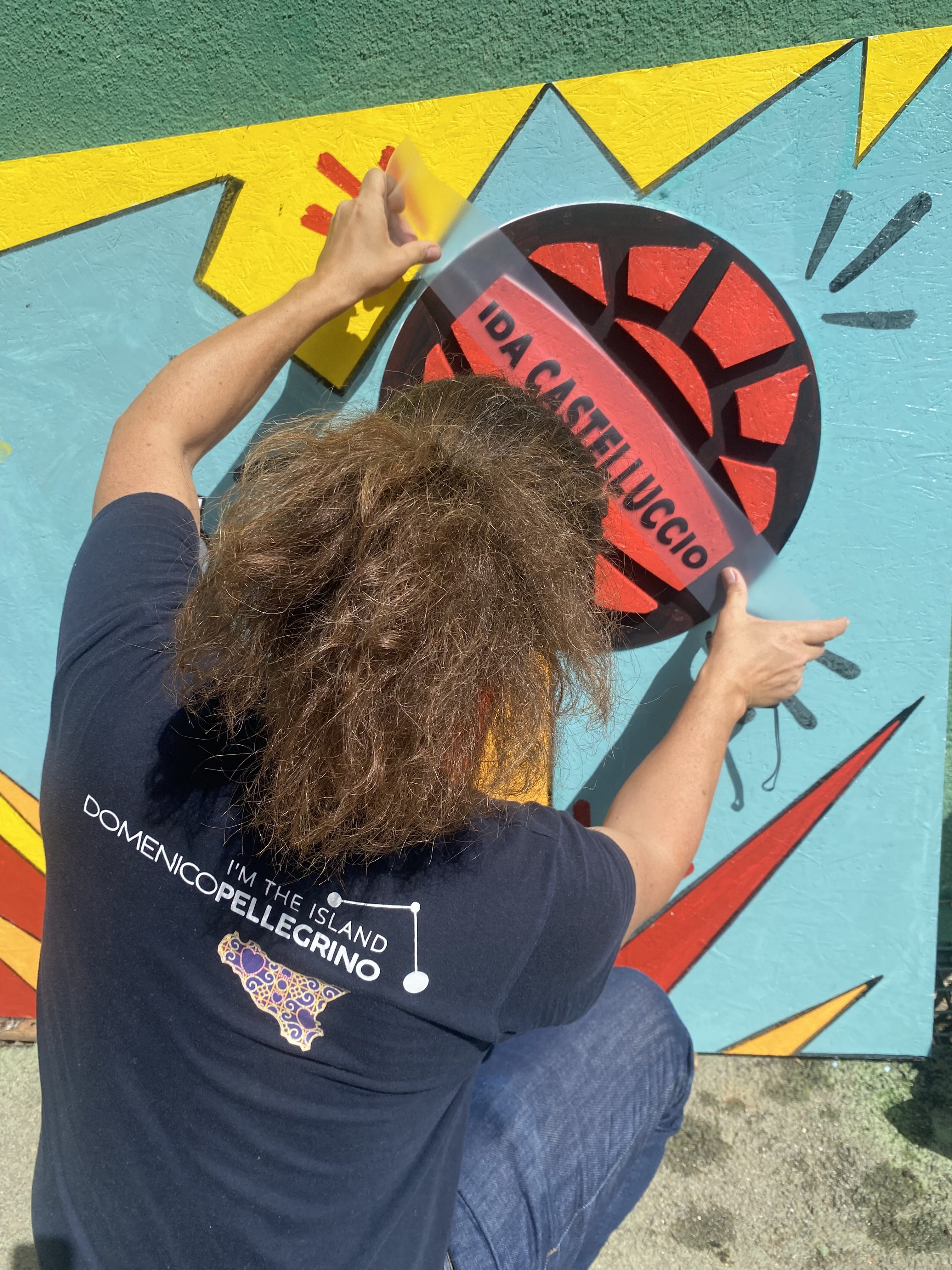 Il murales interattivo di Domenico Pellegrino dedicato ai bambini/e vittime della mafia