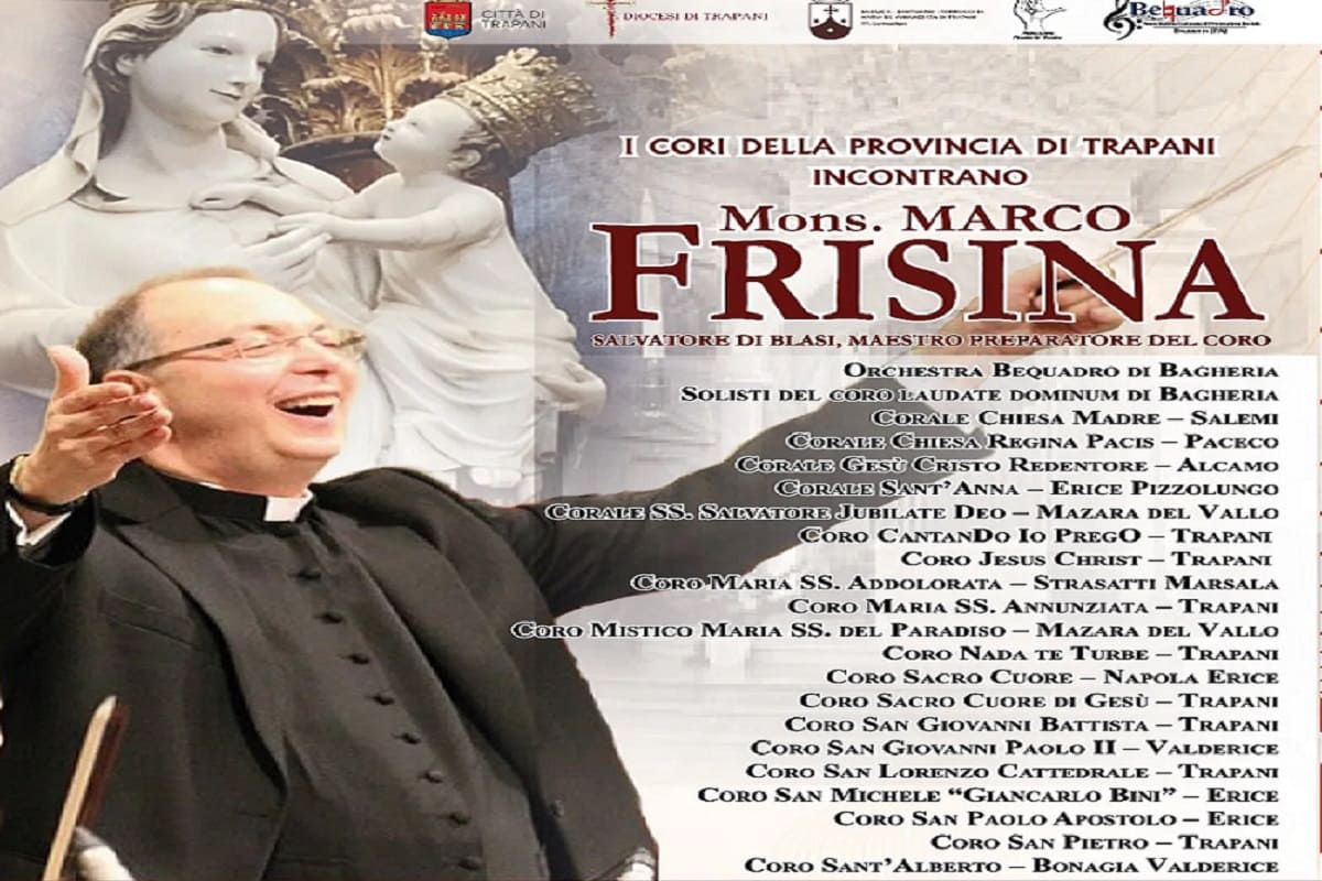 Chorus Inside Sicilia e Monsignor Marco Frisina portano la musica sacra a Trapani: l’evento