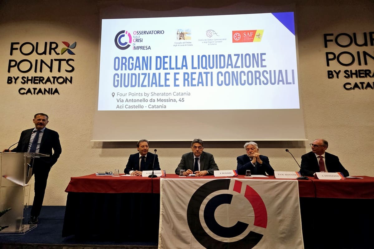 Reati concorsuali e codice di crisi per l’impresa, a Catania il confronto tra avvocati e commercialisti