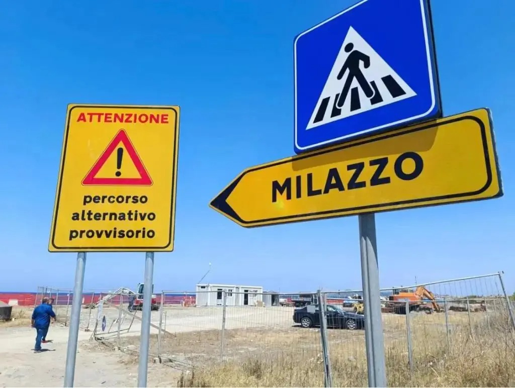 Riapre dopo sette mesi la bretella Milazzo-Barcellona