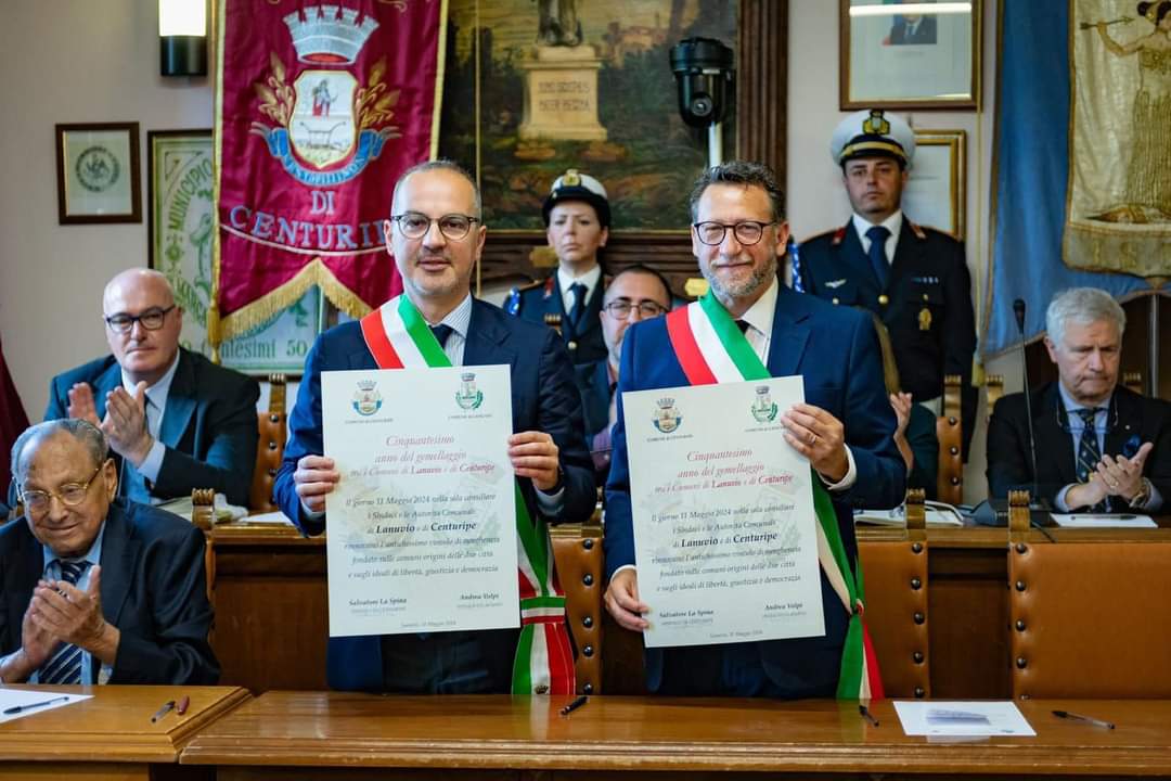 Centuripe rinnova il gemellaggio con Lanuvio
