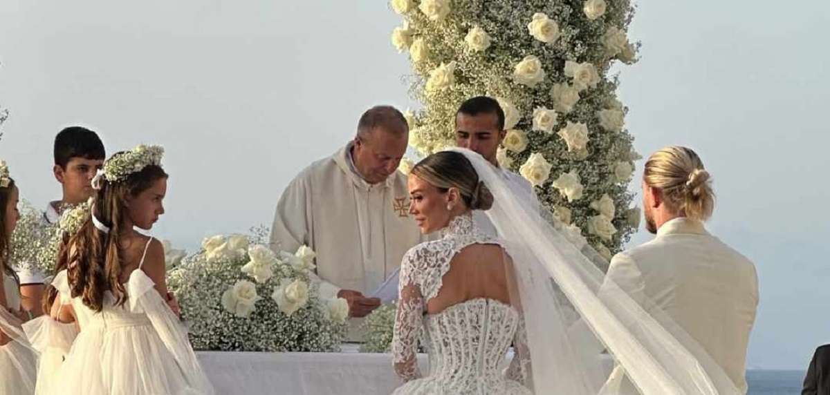 Grande festa a Vulcano per il matrimonio di Diletta Leotta e Karius