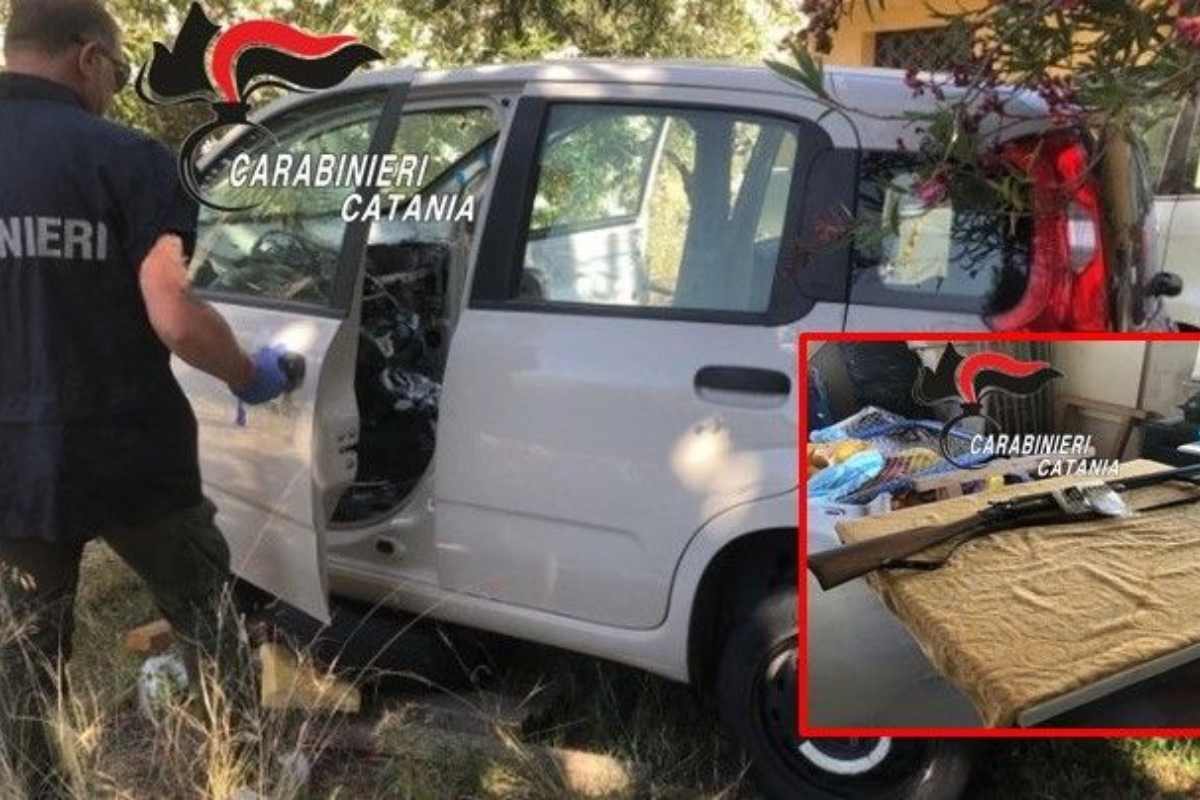 Catania, armi e auto rubate nascoste in giardino: denunciato un 43enne