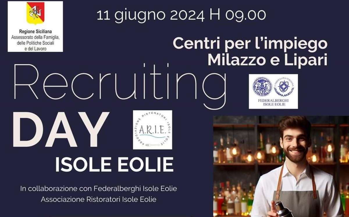 Isole Eolie, inizia la ricerca di talenti e di personale: il Recruiting Day a Milazzo