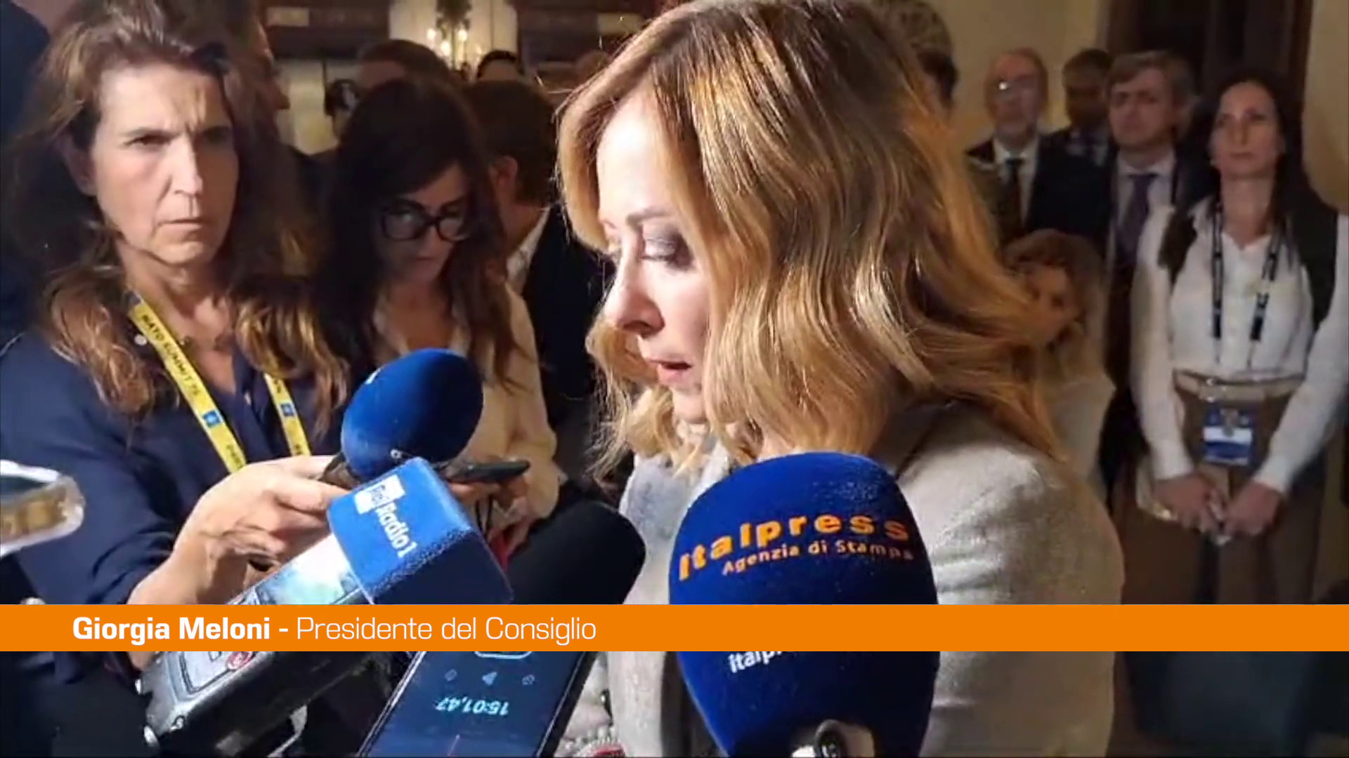 <div>VIDEO | Ucraina, Meloni: “Mantenere equilibrio che costringa a una pace giusta”</div>