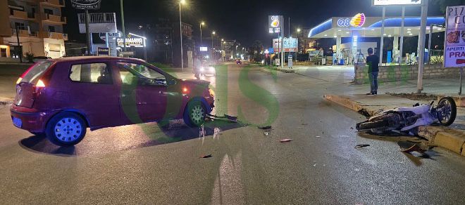 Agrigento, violento scontro scooter-auto: ferita una giovane