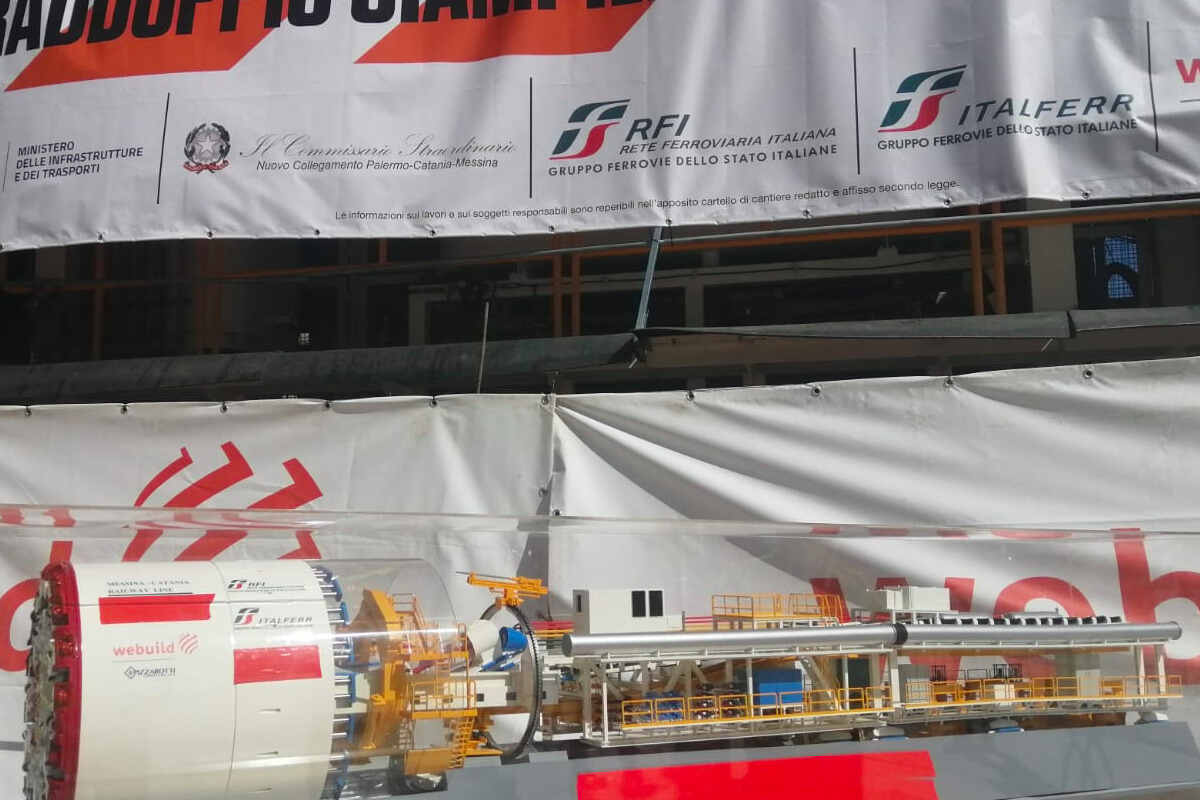 Proseguono i lavori sulla Messina-Catania: avviata talpa meccanica a Trappitello