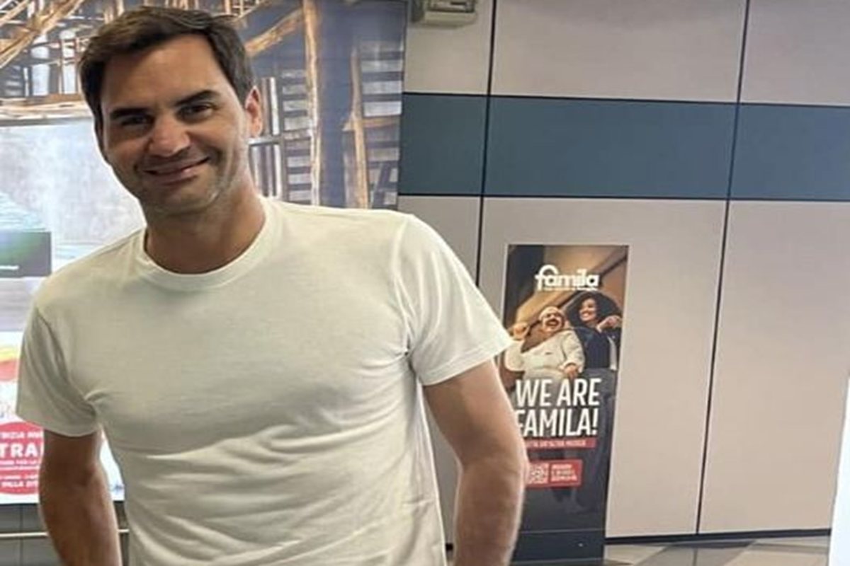 Palermo, Roger Federer all’aeroporto