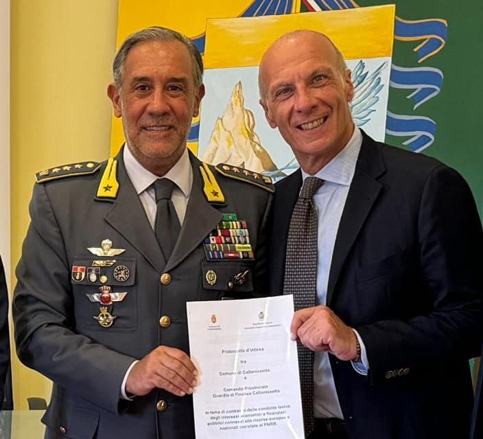 Caltanissetta, comune e GdF: sinergia nel segno della legalità