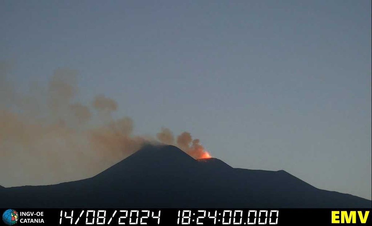 Etna, ci risiamo: nuova attività stromboliana al cratere Voragine