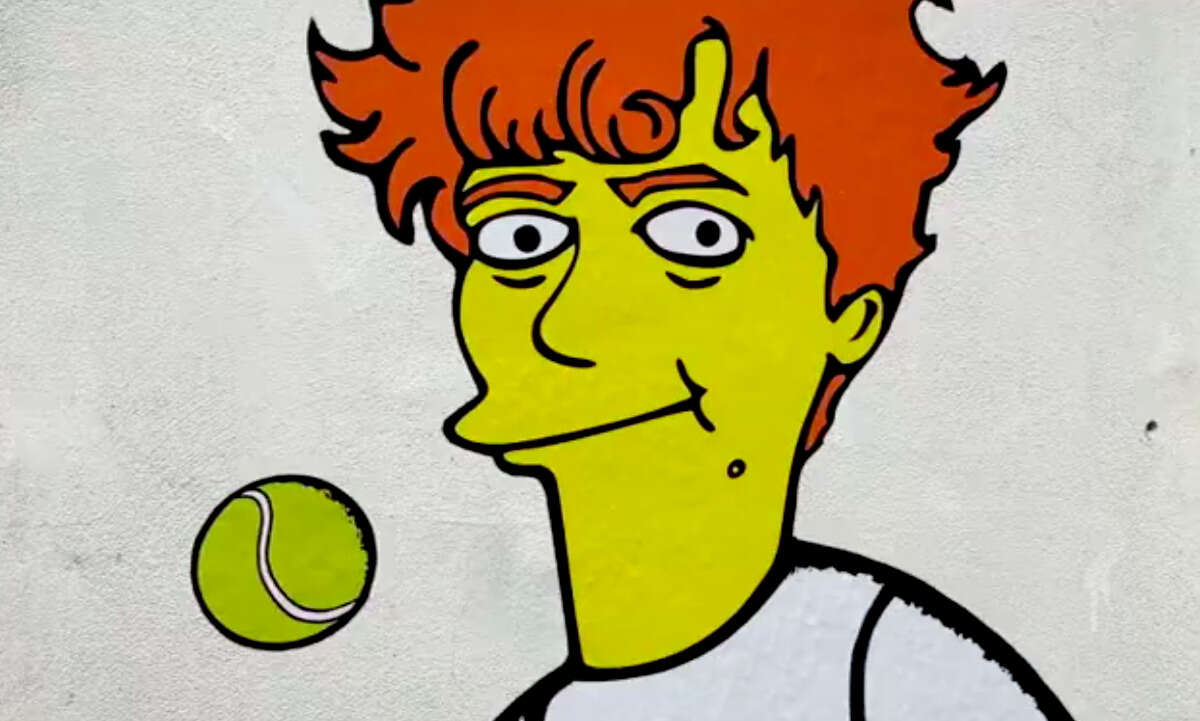 VIDEO | Jannik Sinner in versione Simpson nel murales di Los Angeles 2028