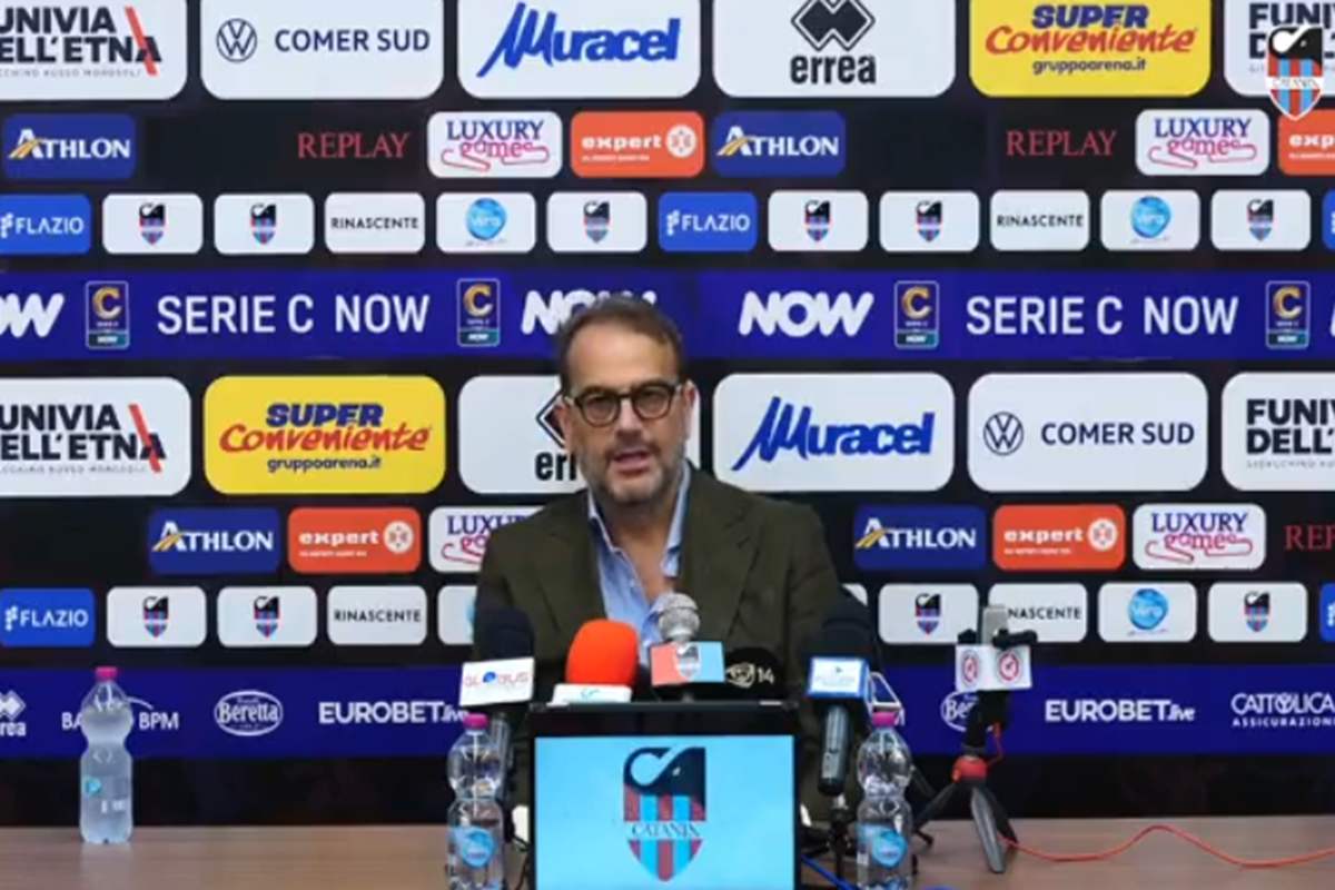 Catania, Faggiano: “Non sono contentissimo, 6 giocatori fuori lista peseranno”