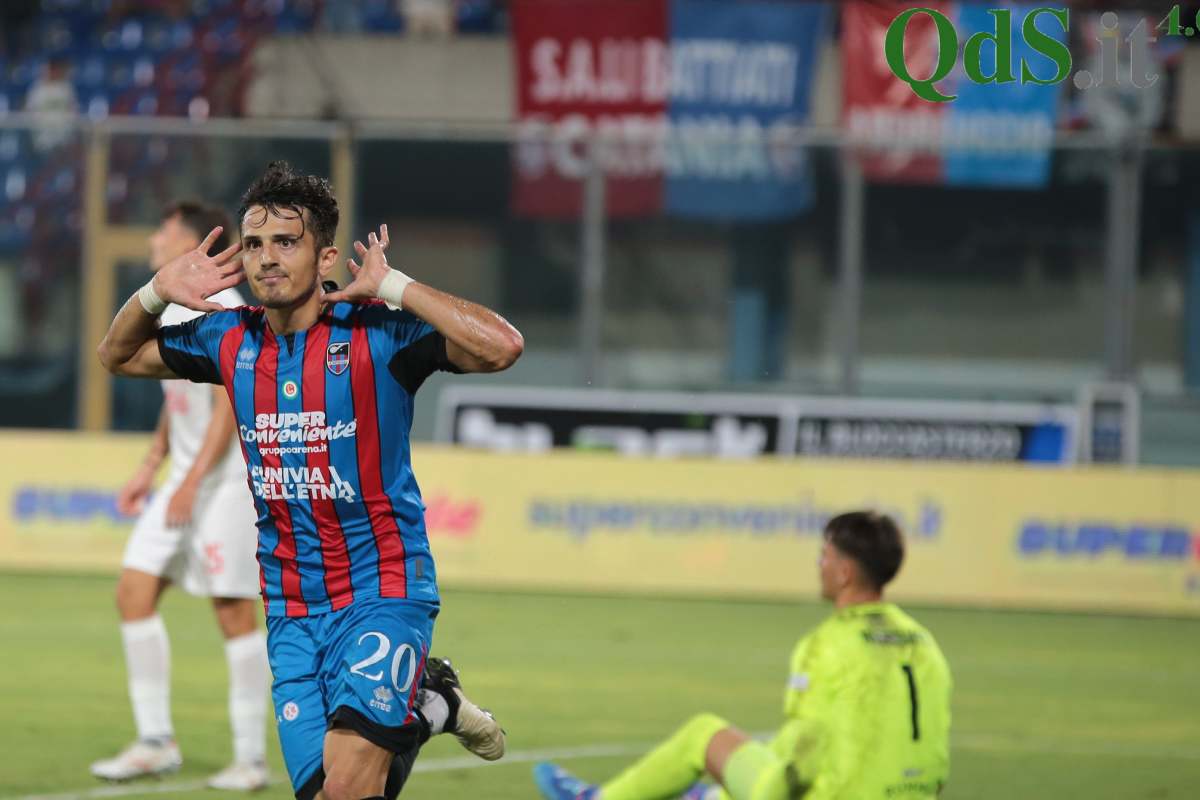 FOTO | Catania, buona la prima in casa: 1-0 al Benevento, decide Carpani