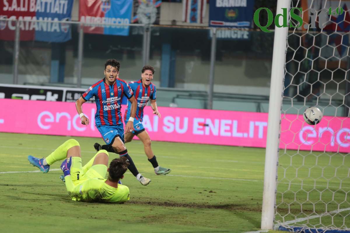 FOTO | Catania, buona la prima in casa: 1-0 al Benevento, decide Carpani