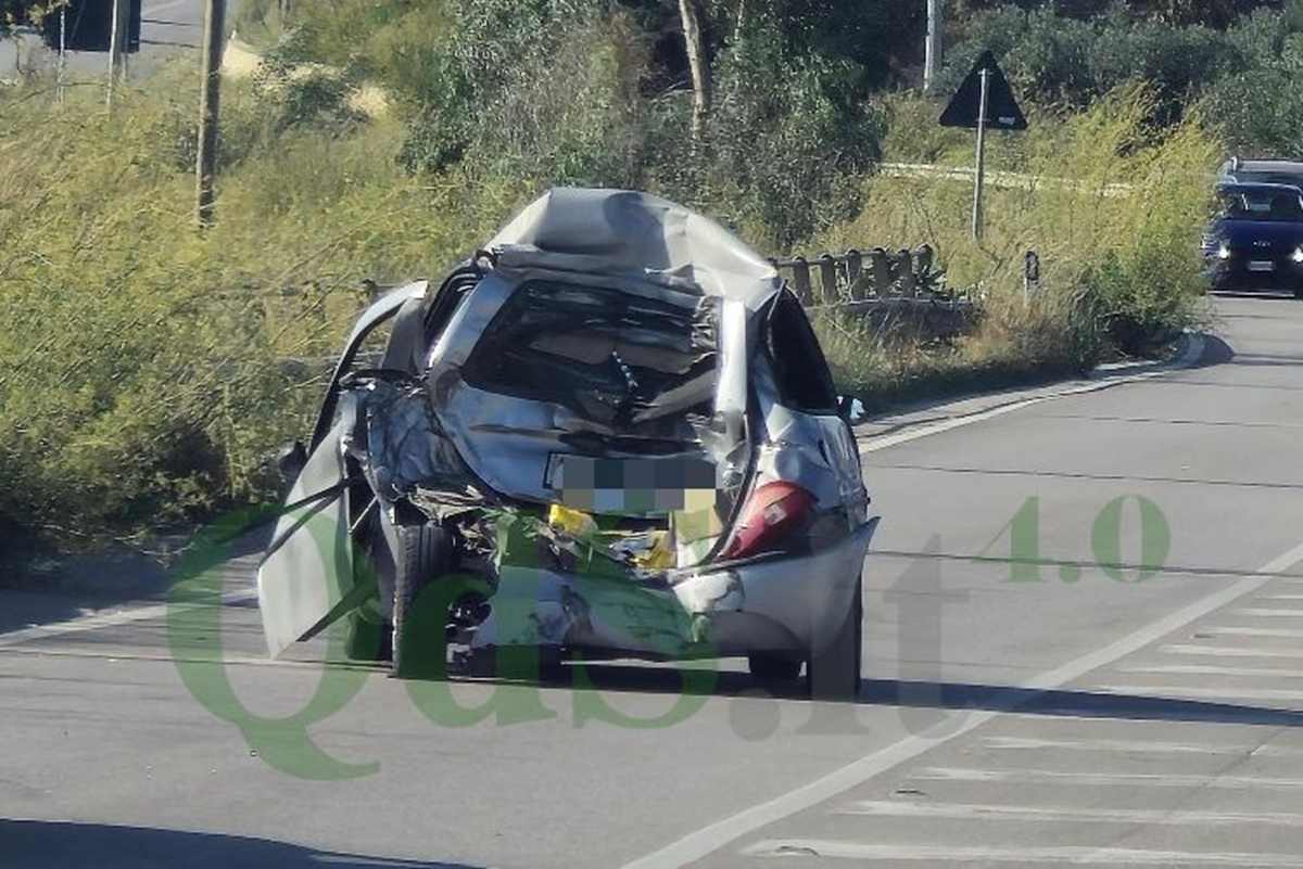 Scontro tra auto e camion al bivio di Naro: ferito un uomo