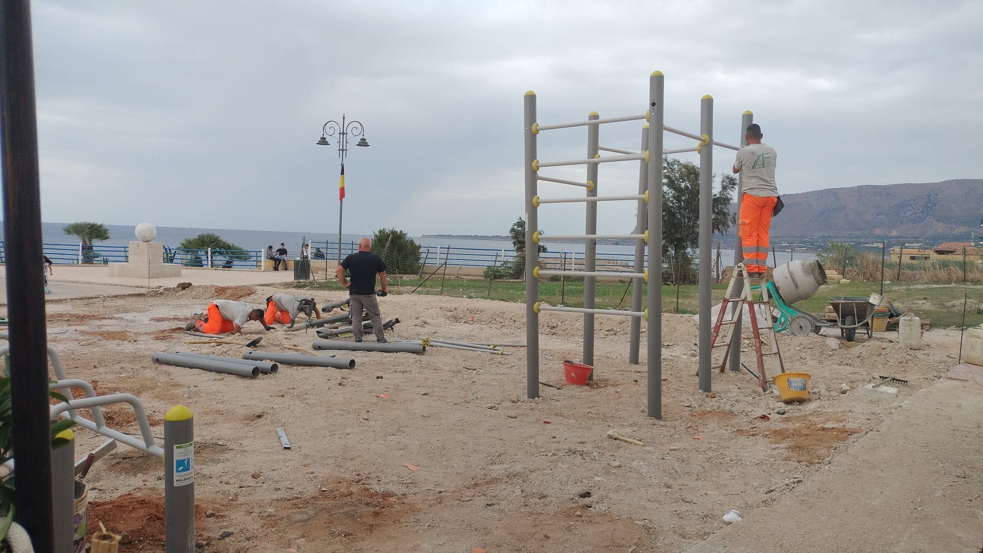 Sport e inclusione, a Trappeto una palestra vista mare