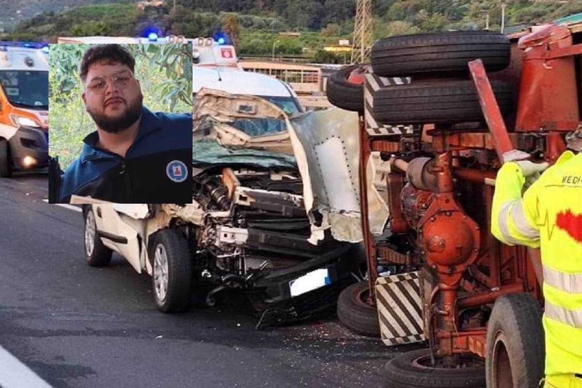 Dolore per la morte di Matteo Urzì, il 20enne vittima del tragico incidente sulla A18