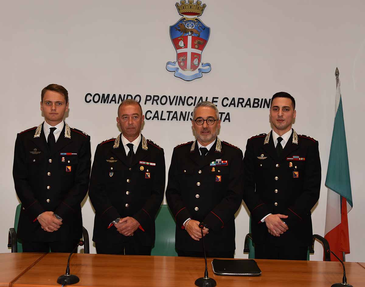 Caltanissetta, si insediano i nuovi Ufficiali dei Carabinieri