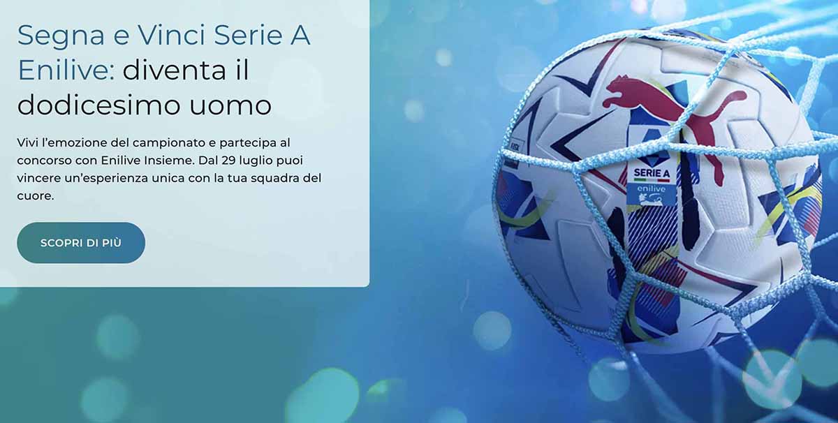 Enilive con la Lega Serie A: passione che non si ferma mai