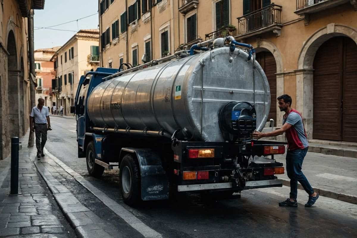Manca l’acqua a Trapani: operative le autobotti