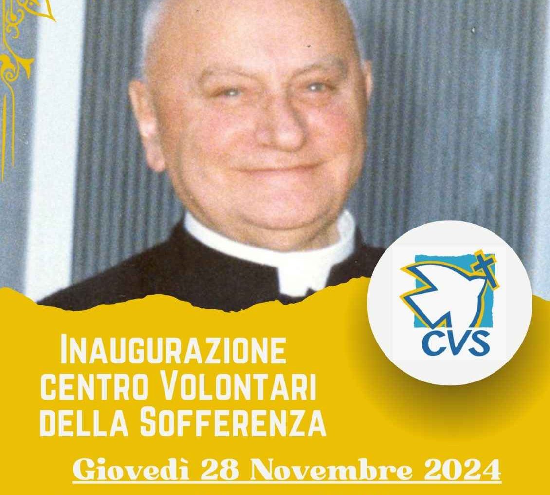 Catania, domani l’inaugurazione del Centro Volontari della Sofferenza