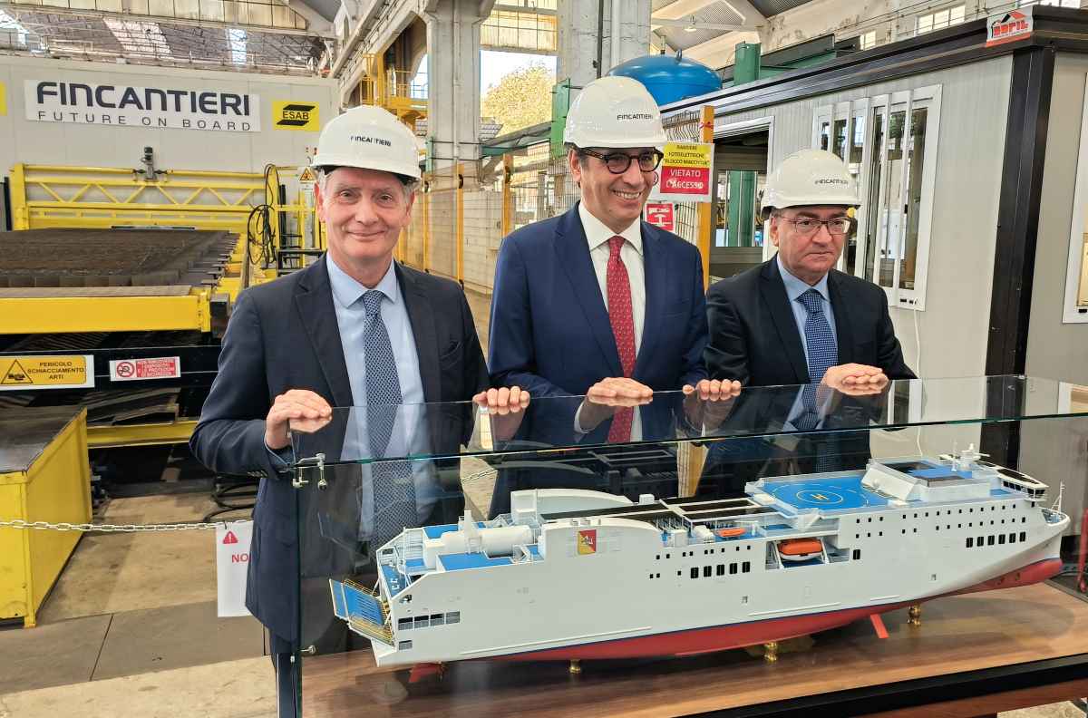 Galleria foto 'FOTO e VIDEO | Palermo, Fincantieri e Regione Siciliana avviano il “Made in Sicily for Sicily” navale' - foto 1
