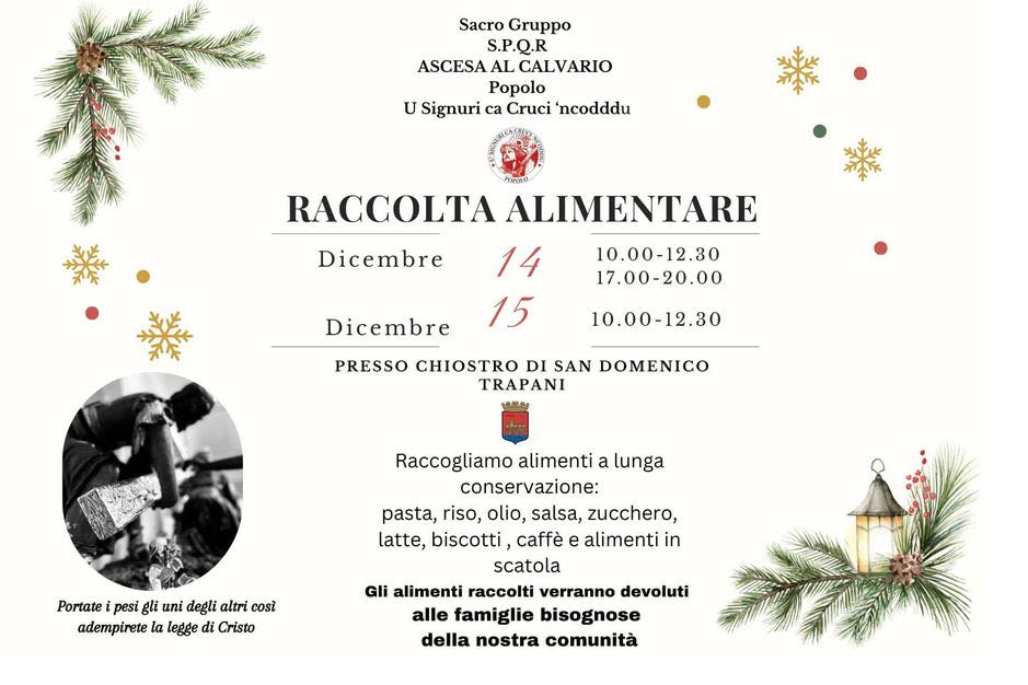 Trapani. Due giorni di raccolta alimentare per le famiglie bisognose