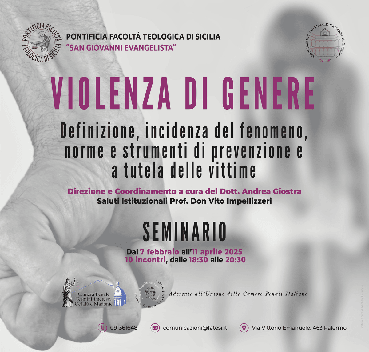 Violenza di Genere: Ciclo di Seminari promosso dalla Pontificia Facoltà Teologica di Sicilia