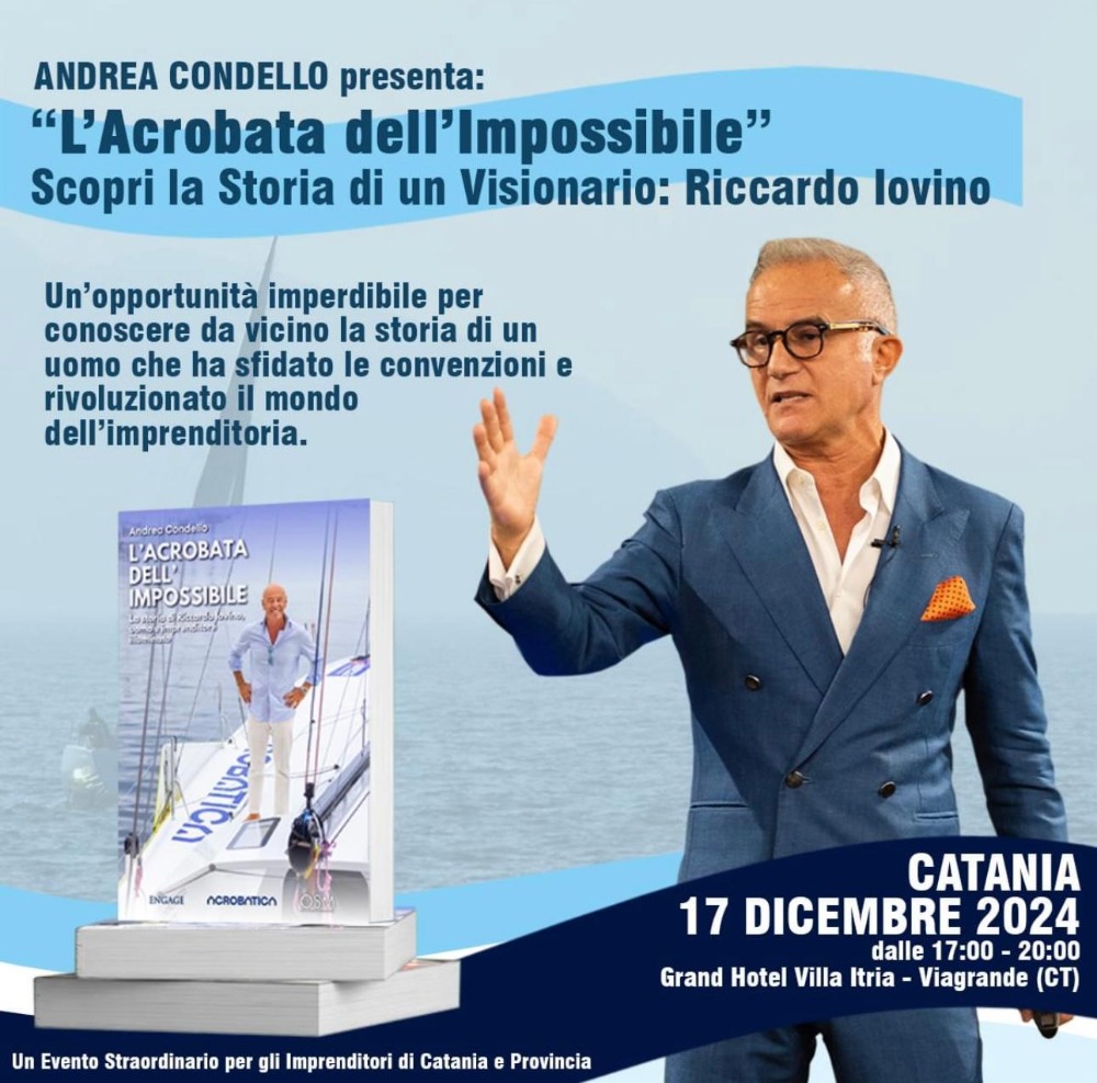 “L’Acrobata dell’Impossibile”, a Viagrande la presentazione del libro di Andrea Condello