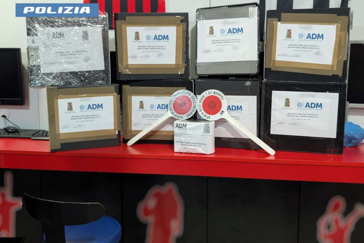 Contrasto al gioco illegale, controlli a Catania: 8 denunciati e sanzioni per 200mila euro