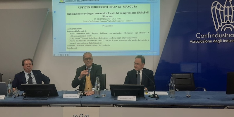 Confindustria Siracusa, incontro con i responsabili IRSAP: “Riunione importante e proficua”