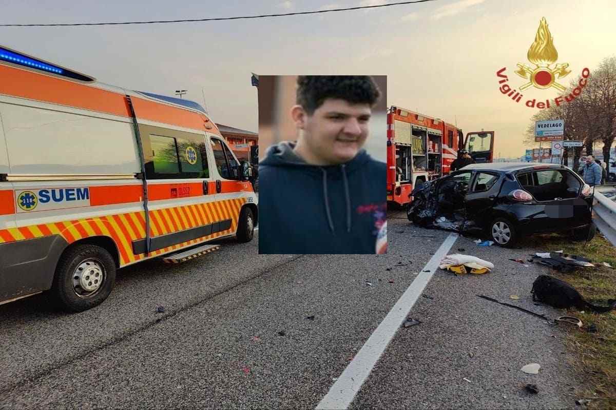 Lo schianto con la Ducati mentre andava a scuola e la morte, addio al 18enne Simone Caico