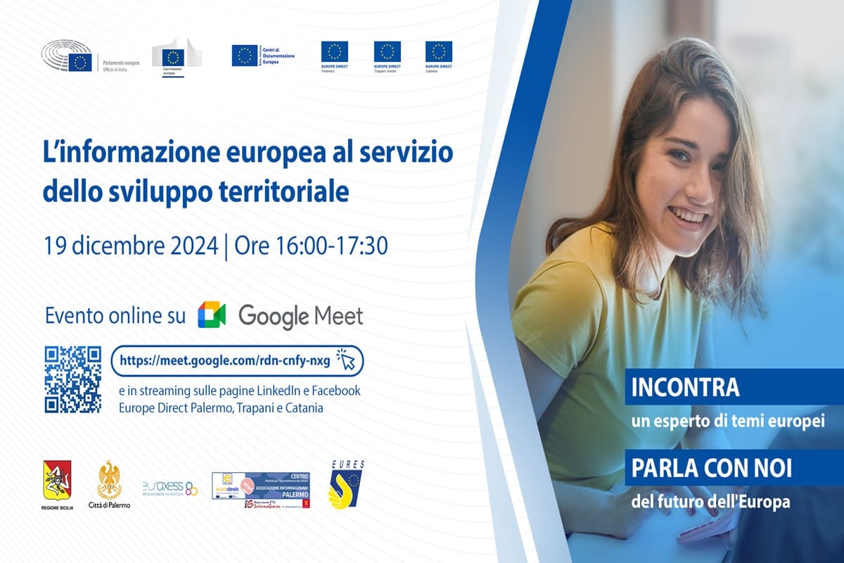 Nuovo evento Europe Direct il 19 dicembre: “L’informazione europea al servizio dello sviluppo territoriale”