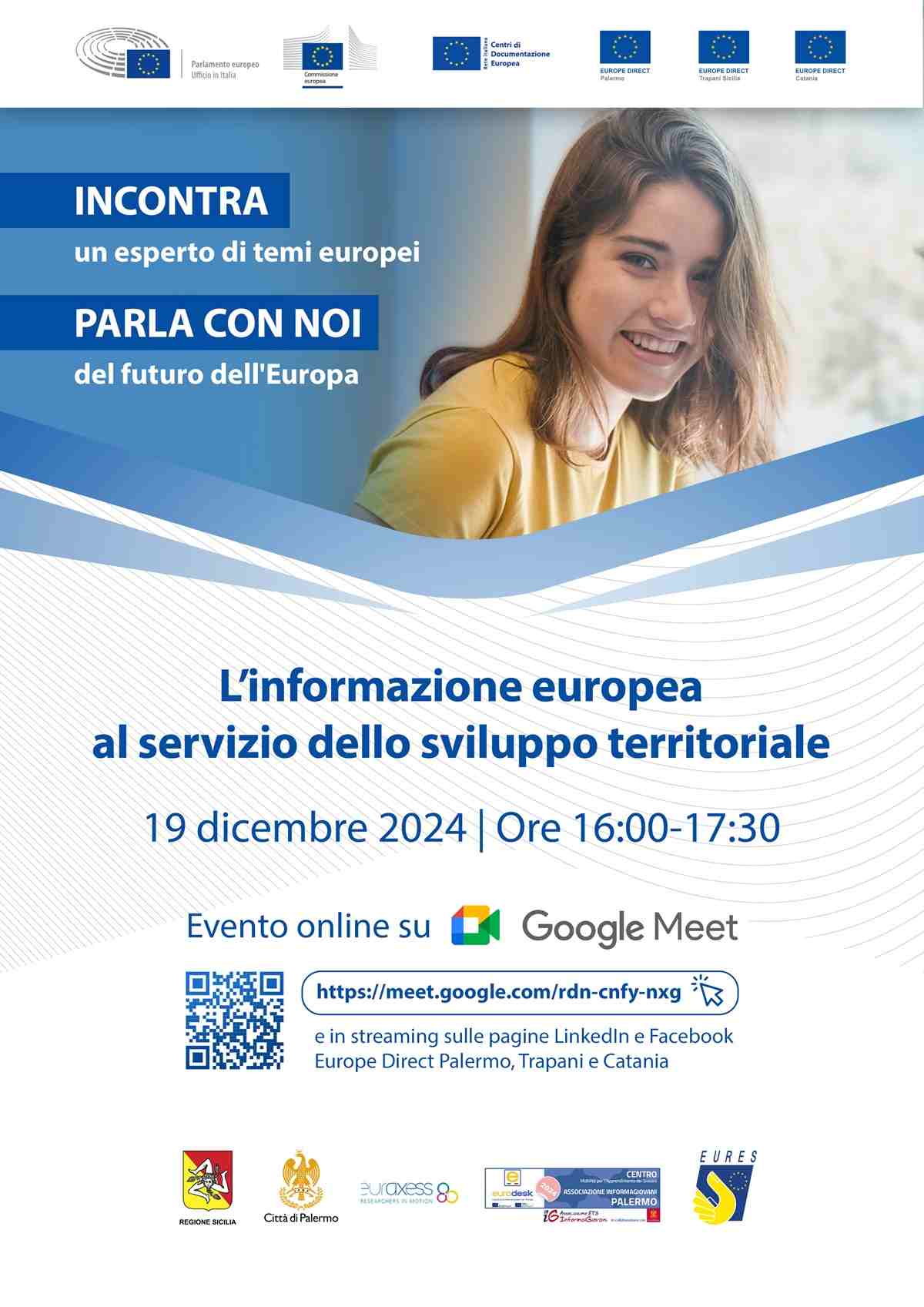 Nuovo evento Europe Direct il 19 dicembre: “L’informazione europea al servizio dello sviluppo territoriale”