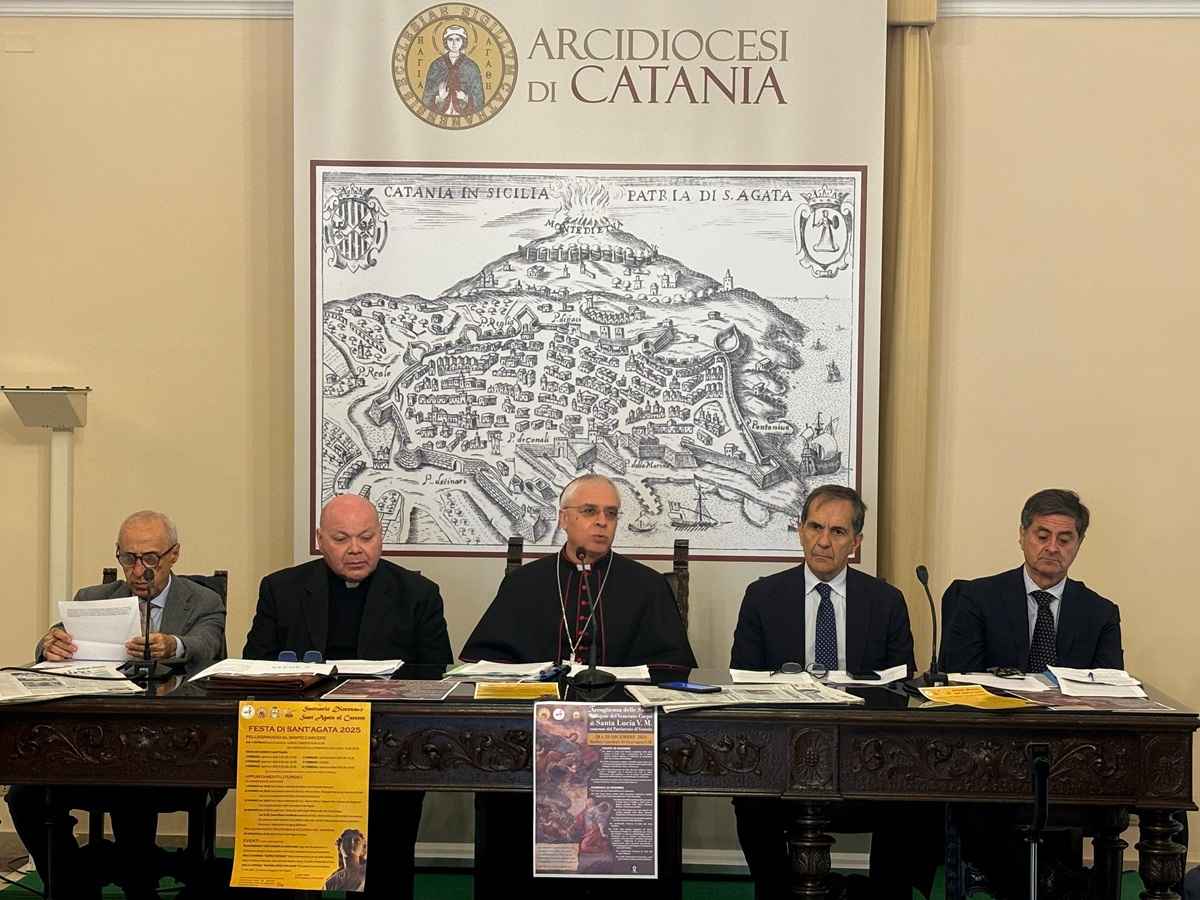 VIDEO e FOTO | Sant’Agata 2025, presentato il programma della Festa: “Patrona segno di speranza e testimone di libertà”