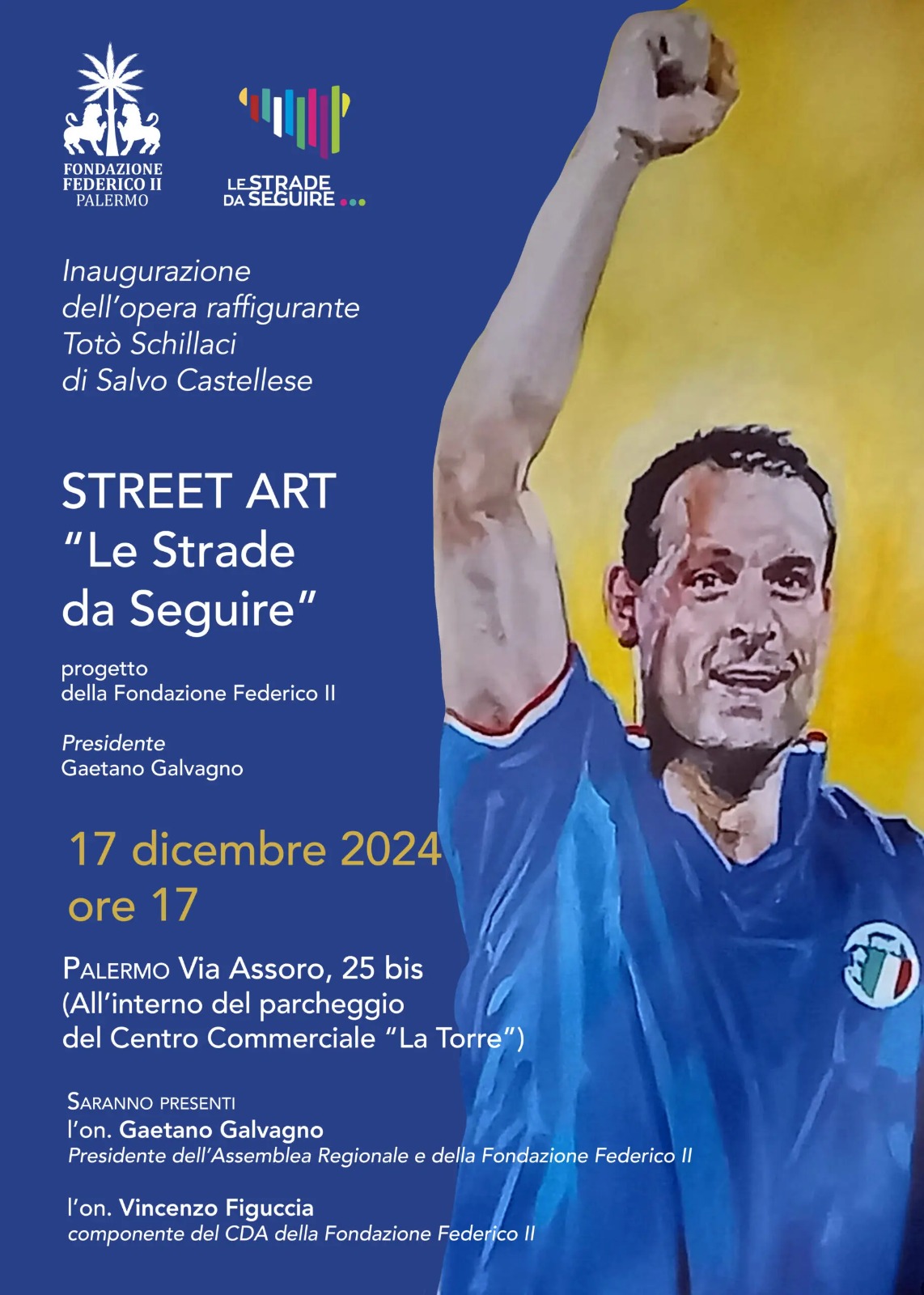 Galleria foto 'A Palermo un’opera d’arte in memoria di Totò Schillaci: tutto pronto per la cerimonia' - foto 1