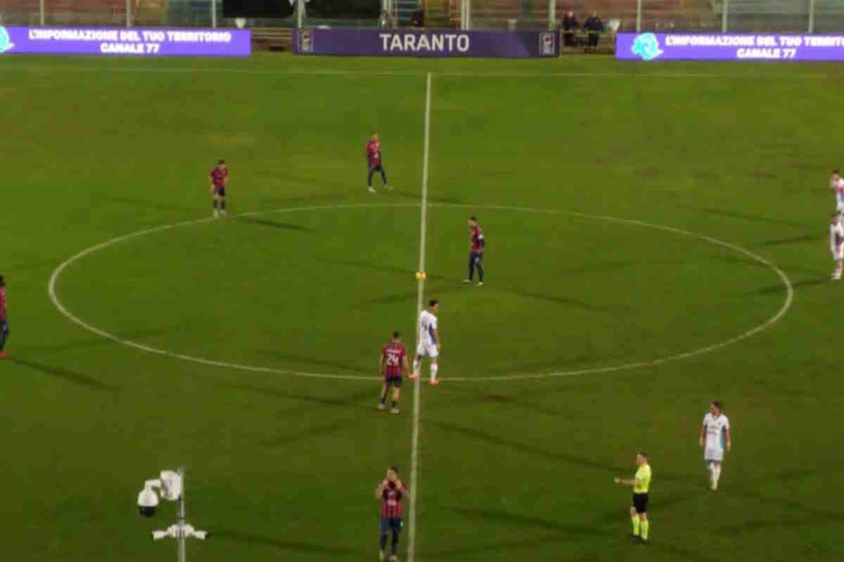 Il Catania ne fa cinque al Taranto: festa del gol rossazzurra allo Iacovone. Racconto e pagelle