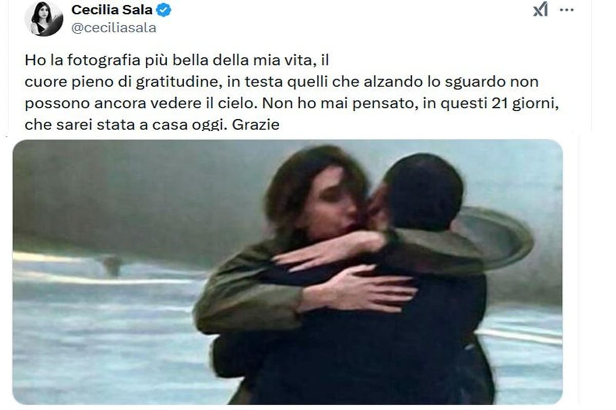 VIDEO | Cecilia Sala, la gioia del rientro in Italia e l’emozionante post: “Grazie”