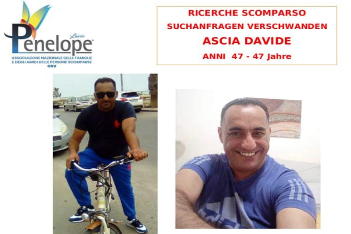 Scomparso in Germania, si cerca il siciliano Davide Ascia: “Aiutateci a trovarlo”