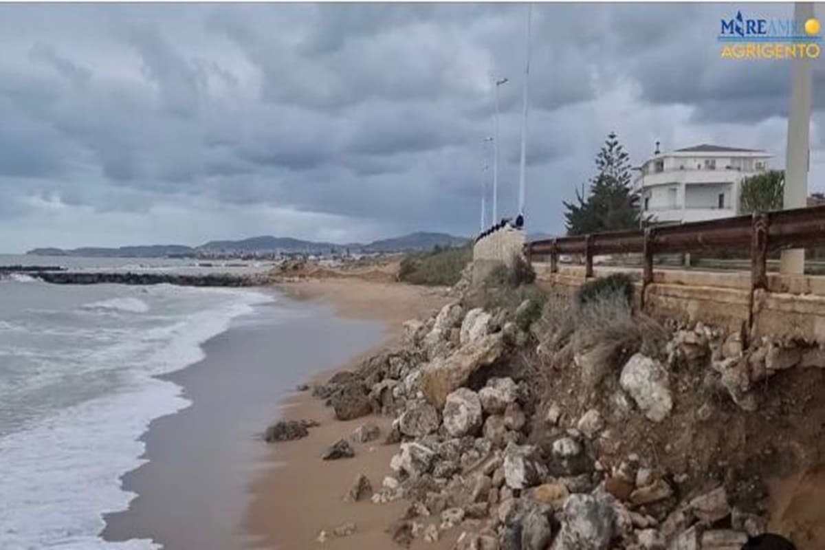 Lungomare di San Leone a rischio erosione, Mareamico: “Regione intervenga subito”