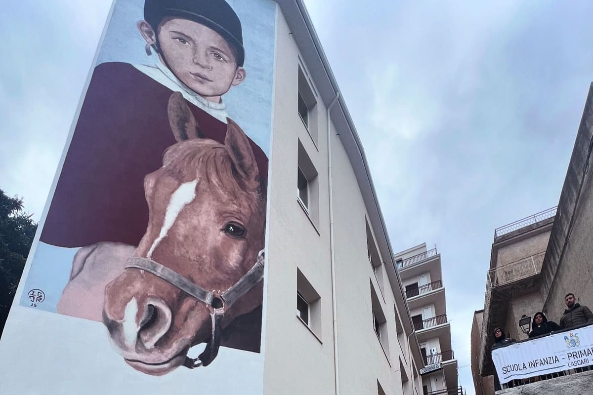 In ricordo del piccolo Giuseppe Di Matteo, vittima di mafia: nuovo murale a Lascari