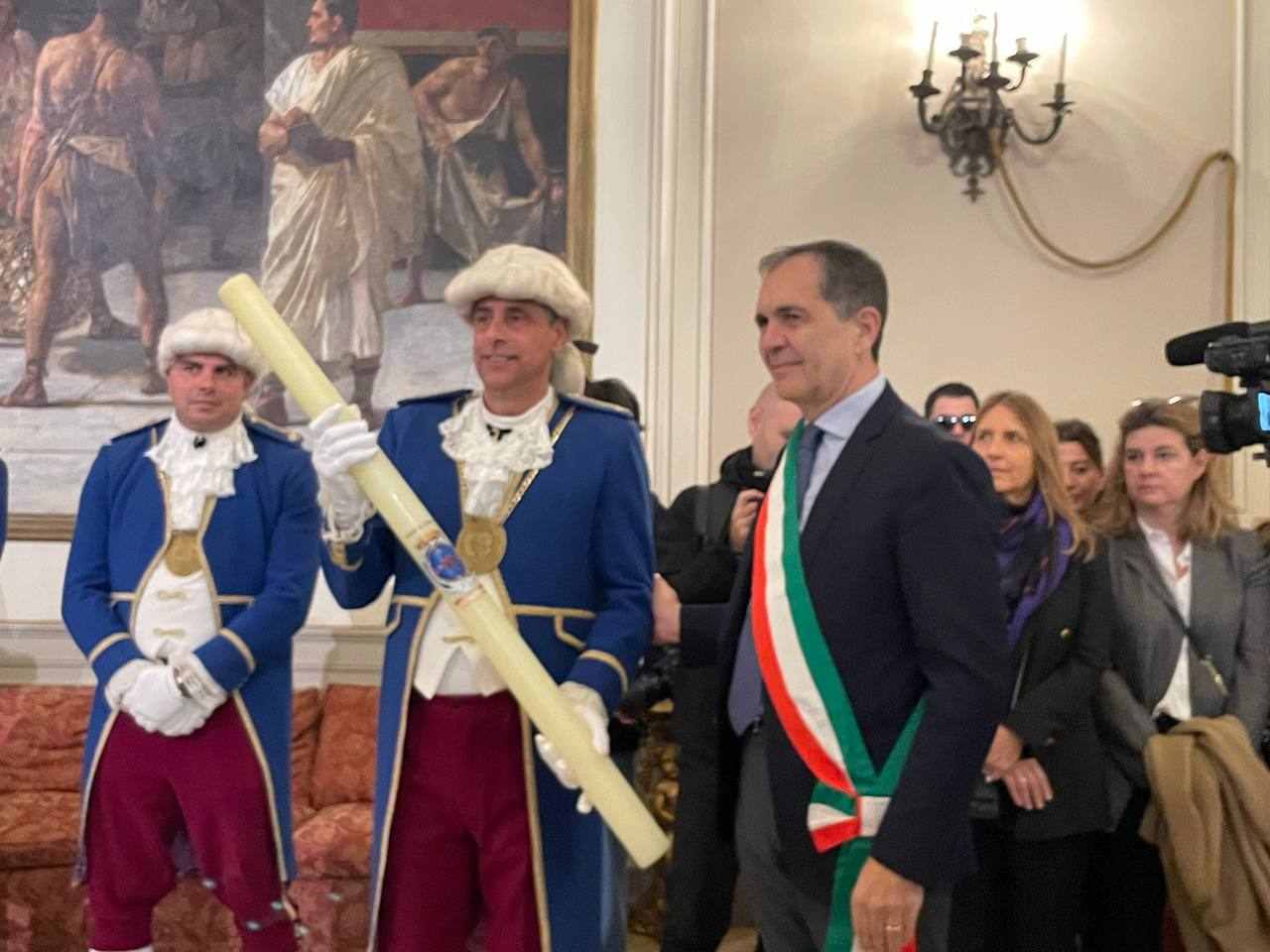 Celebrazioni al Comune per la Carrozza del Senato