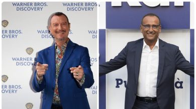 Amadeus, ritorno a Sanremo 2027? Conti ironizza: “Dicono anche che la Fiorentina può vincere lo scudetto”