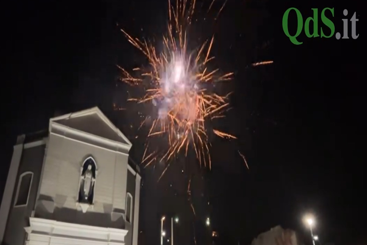 VIDEO | Festa di Sant’Agata, la pioggia notturna e lo spettacolo dei Fuochi del Fortino