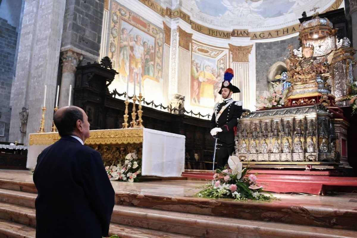 VIDEO | Il Pontificale e la festa di Sant’Agata 2025, Schifani: “Grande emozione”